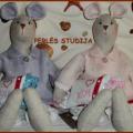Linen mice - Dolls & toys - sewing