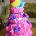 Nappy Cake - Works from paper - making