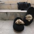 Elegant slippers - Shoes & slippers - felting