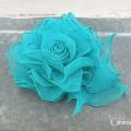 Brooch " Turquoise blue " - Accessory - sewing
