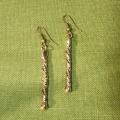 Brass long earrings No.2 - Metal products - making
