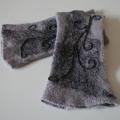 Kits " Cute gray " - Wristlets - felting
