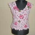 blouse roses - Sweaters & jackets - needlework
