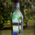 Among the birch - Decorated bottles - making