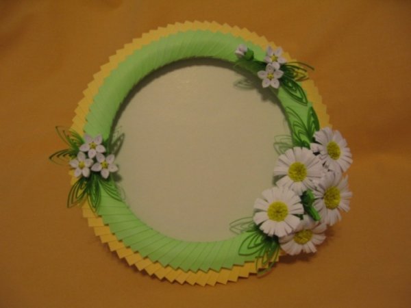 Picture frame " Chamomile " - Works from paper