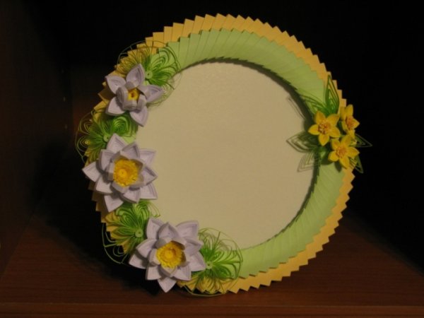 Picture frame " Lily " - Works from paper