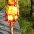 Fiery sun - Dresses - felting