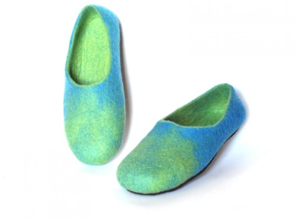 Veltinio šlepetės/ felted slippers Globe 2