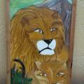 Little Lion - Oil painting - drawing