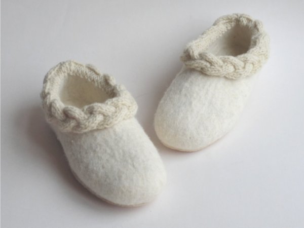 Veltinio šlepetės KASOS/ felted slippers 2