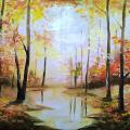 Autumn - Acrylic painting - drawing