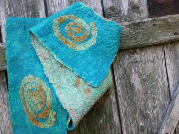 Turquoise scarf - Scarves & shawls