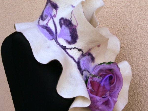 Šalikėlis "Violetinės aguonos " 2
