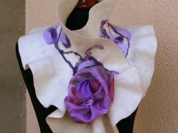 Šalikėlis "Violetinės aguonos " 3