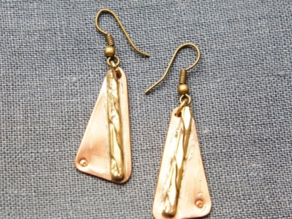 Earrings triangles - Metal products