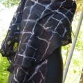 JUODA- WHITE - Veltas silk country - Wraps & cloaks - felting