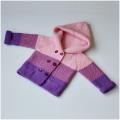 Tricolor sweater with hood - Children clothes - knitwork