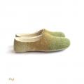 Felt slippers / felted slippers Earth - Shoes & slippers - felting