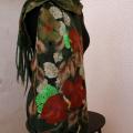 Scarf " Autumn flowers " - Scarves & shawls - felting