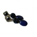 Royal blue - Earrings - beadwork