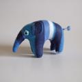 Striped elephant - Dolls & toys - sewing