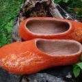 Orange II - Shoes & slippers - felting