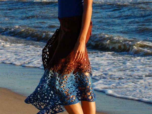 Brown-blue - Skirts