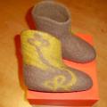 Tapukai " Warm branch " - Shoes & slippers - felting