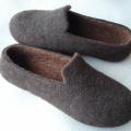 Chocolate and coffee - Shoes & slippers - felting