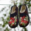 Poppy riverside - Shoes & slippers - felting
