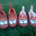 Cloned Garfield :) - Shoes & slippers - felting