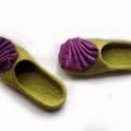 Felt slippers Mimoza - Shoes & slippers - felting