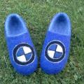 The blue BMW - Shoes & slippers - felting
