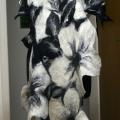 Country " white flowers " - Wraps & cloaks - felting