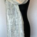 Scarf " white to white, snowy ... " - Scarves & shawls - felting