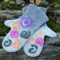 feminine felted gloves - Gloves & mittens - felting