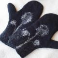 Dandelion fluff - Gloves & mittens - felting