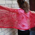 Red Party - Wraps & cloaks - felting