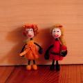 Girls - Brooches - felting