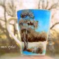 Wintry cups - Ceramics - making