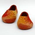 Fiery autumn - Shoes & slippers - felting