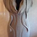 Light Grey dress with braids - Dresses - knitwork