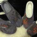 Autumn slippers, size 38 and 43 - Shoes & slippers - felting