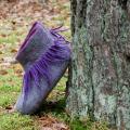 Pilkaite purple nutcases - Shoes & slippers - felting