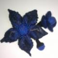 Brooch " Night " - Brooches - felting