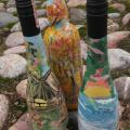 Bottles - Decorated bottles - making