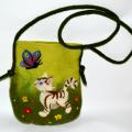 Kitty - Handbags & wallets - felting