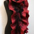 Scarf " Moving and raspberry " - Scarves & shawls - felting