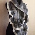 gray scarf - Scarves & shawls - felting