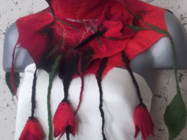 scarf with flowers 1
